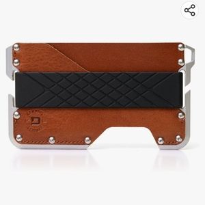 Dango D01 Dapper EDC Wallet - Made in USA - Genuine Leather, CNC Alum, R…